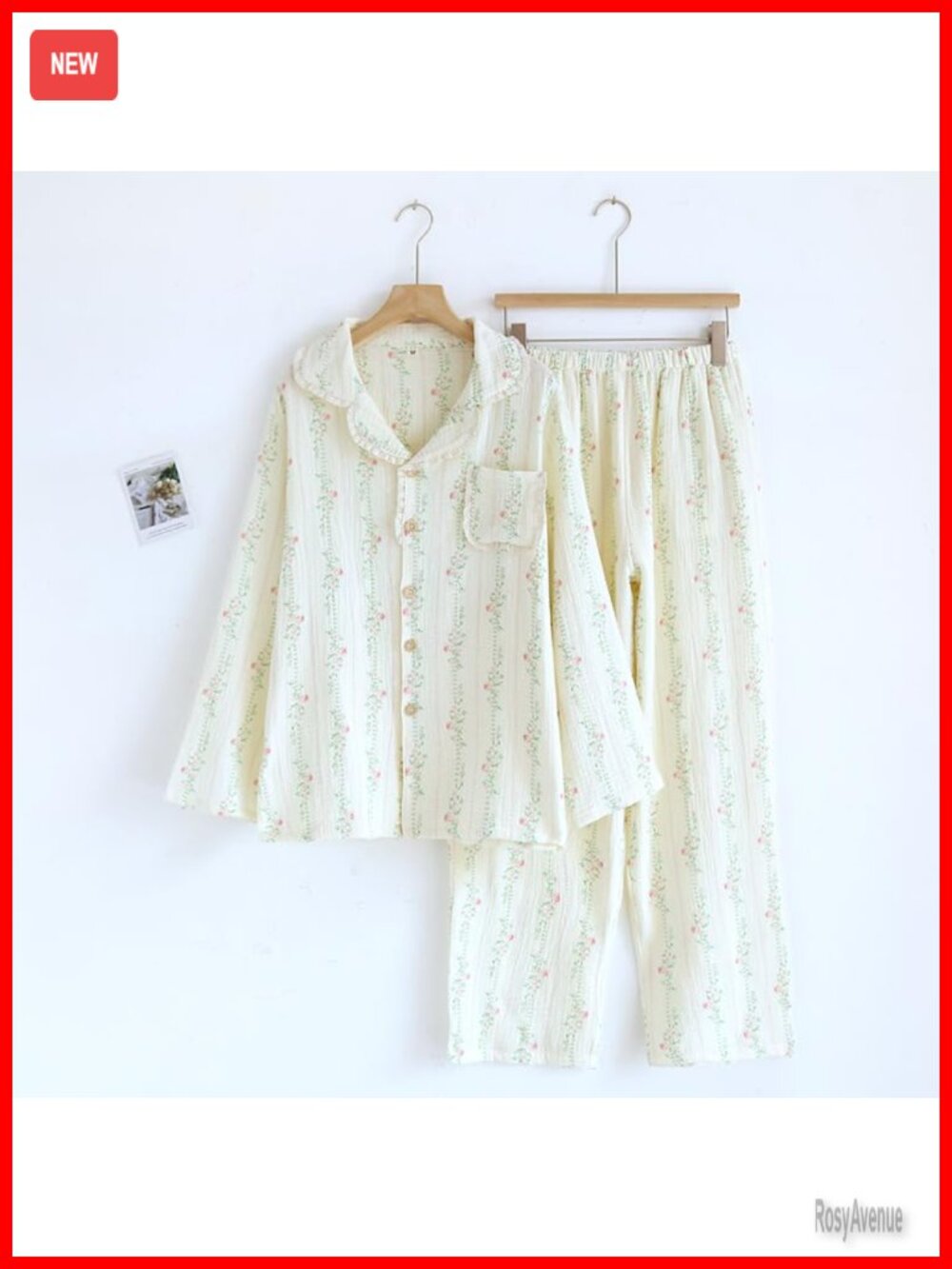 Linen Pajama Set Long Sleeve Summer Lounge Sets for Women - Picture 2 of 5